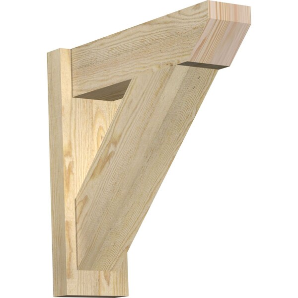 Ekena Millwork Traditional Slat Rough Sawn Outlooker, Douglas Fir, 6"W x 20"D x 20"H OUT06X20X20TRA06RDF - main